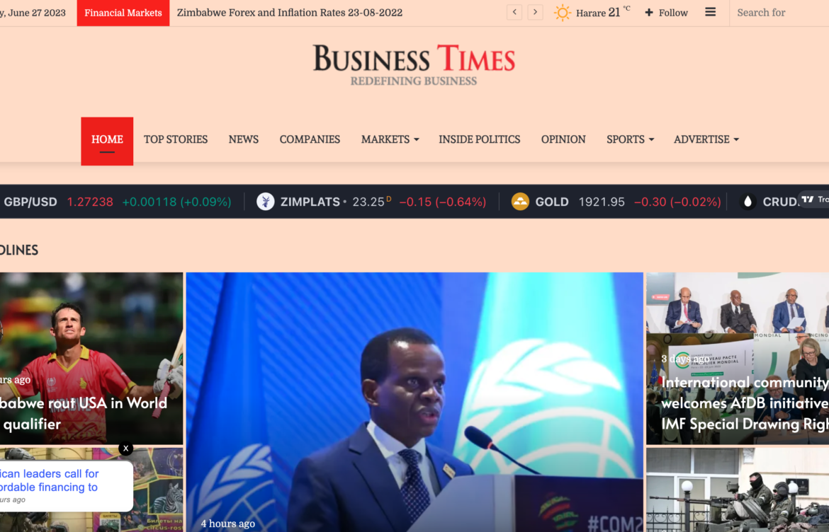 BusinessTimes Zimbabwe